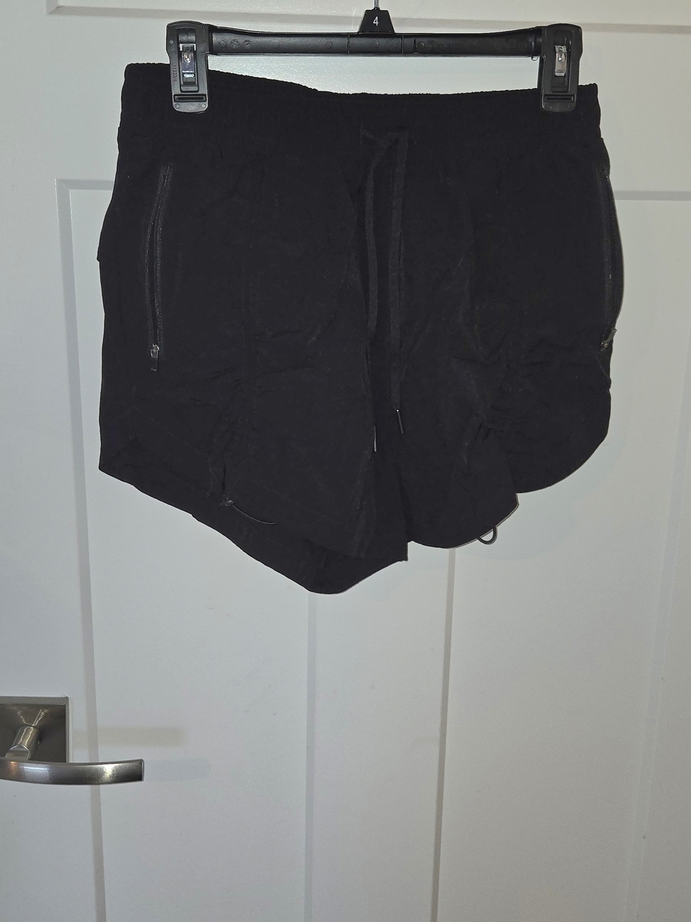 Black Women's Active Drawstring Shorts